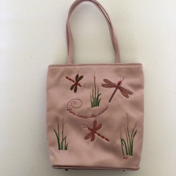 RARE ANYA HIMDMARCH PINK SATIN EMBROIDERED MINI HANDBAG - Picture 3 of 16